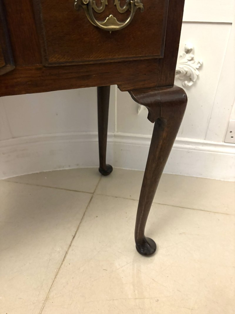Quality Antique Victorian Georgian-Style Oak Lowboy/Table